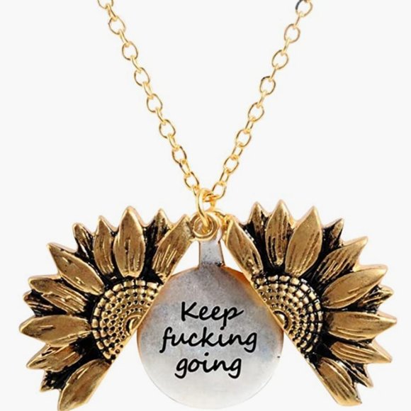 Keep F-Ing Going Motivation Necklace, SHIPS NEXT DAY! - Picture 1 of 9